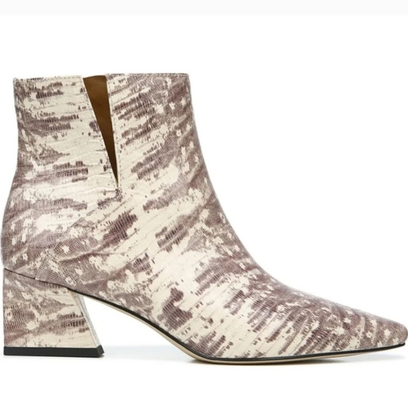 Franco Sarto Roccio Reptile Beige Sandria Chelsea Booties - Picture 2 of 7